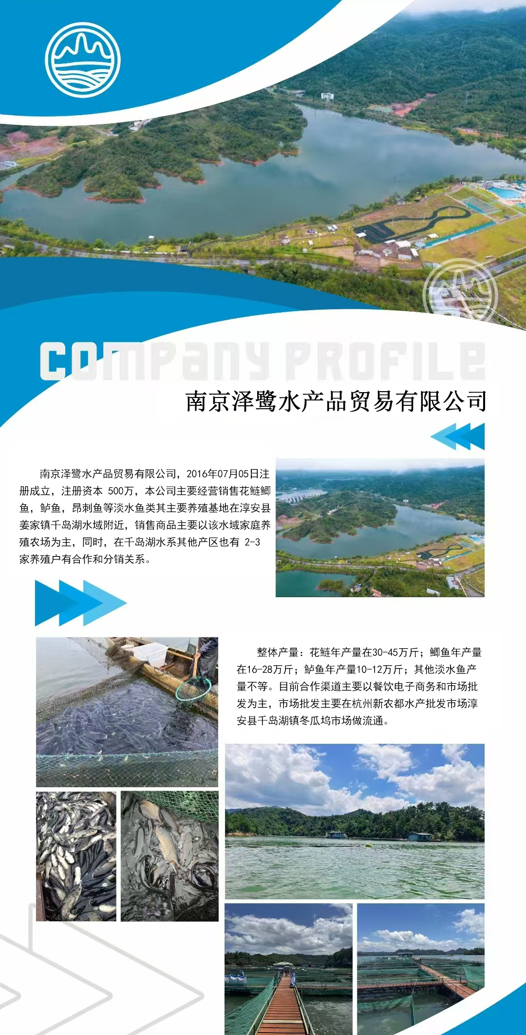 泽鹭水产品宣传图